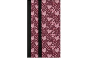 Caikeny Refrigerator Door Handle Covers Valentine's Day Hearts 2PCS Kitchen Appliance Handles Bow Door Gloves Cloth for Fridge Oven Dishwasher Microwave Home Decor