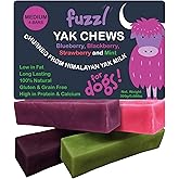 Yak Cheese Himalayan Dog Chews Multi Flavor 4 Pack Blueberry Black Berry Strawberry Mint Natural Dog Treats Yak Chews No Hide Dog Food Long Lasting Dog Dental Sticks Milk Chews Cheese Stick