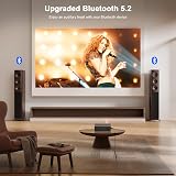 VOPLLS Smart Projector 4K Support Auto Focus WiFi 6 1080P 600ANSI 50% Zoom view 6
