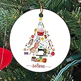 Personalized Sewing Tools Christmas Ornament