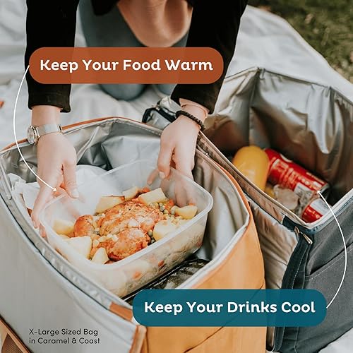 Reusable Insulated Grocery Bag Leak Proof, X Large Insulated Cooler Bag  Insulated Shopping Bags for Grocer