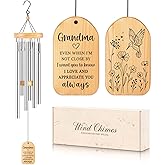 GiftChant Grandma Gifts, Unique Grandma Birthday Gifts, 25.5 inch Grandmother Wind Chime for Mothers Day Christmas Thanksgiving, Best Grandmother Present from Grandkids
