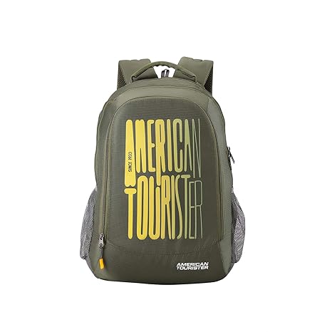 american tourister olive green backpack