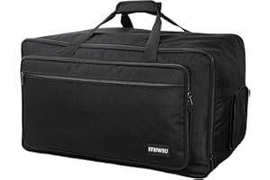 ITHWIU Speaker Carrying Bag with Thickened Sponge for Compact 8" Speaker Cabinets; Heavy-Duty Fits QSC K8, Yamaha DXR8 and more (IT-TOTE8), Black