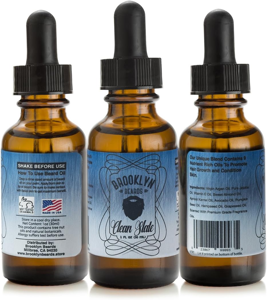 Best Selling Beard Oil for Dry Skin. Accelerator Oil Formula with Special Blend of 9 Natural Oils Stimulates Facial Hair Growth in Beards and Mustaches. Leave in Conditioner. Pine, Clean Scent.