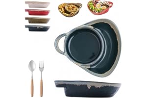 Soup and Sandwich Plate Combo, 2026 New Soup and Sandwich Bowl, Stoneware Dual Compartment Soups & Side Bowl Set, for Breakfa