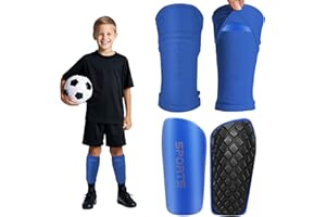 JAYRUIMICE Shin Guards Soccer Kids 2025 Version High-Density Foam Soccer Shin Guard with Sleeves Shin Protective Pads for Kids Daily Practice School Competitions Outdoor Play