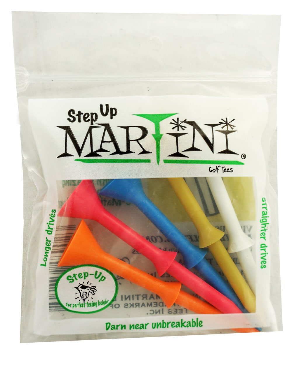 Martini StepUp Golf Tees 3 1/4" (5 Pack) (Multicolor) eBay