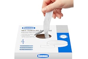 Konmee Tubular Bandage Elastic Net Wound Dressing Elastic Dressing Retainer Tubular Stretch Elastic Gauze Bandage, Size 4 for Palm, Wrist and Forearm