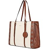BOSTANTEN Laptop Bag for Women 15.6 inch Computer Leather Briefcase Vintage Work Tote Handbag