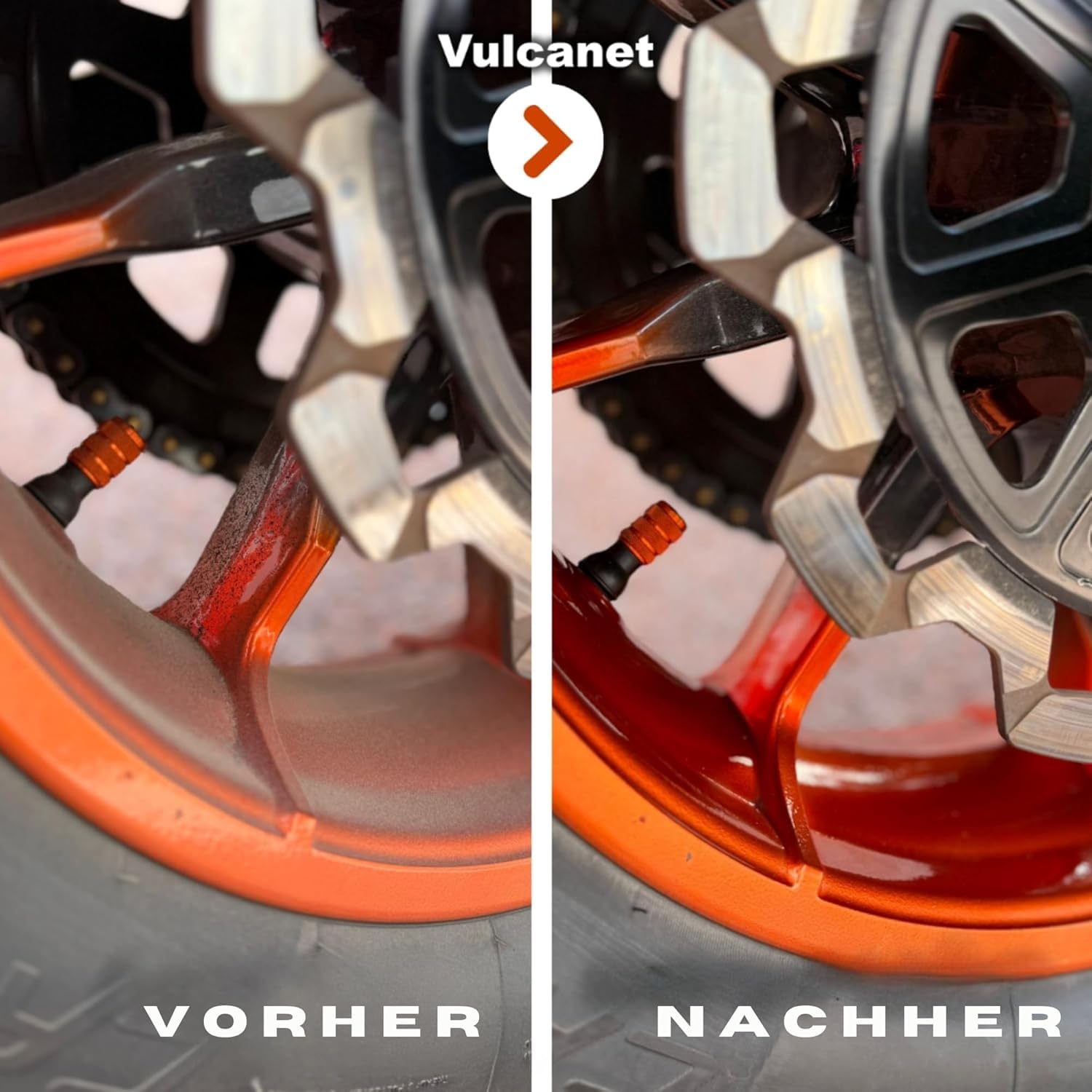 VULCANET Auto & Motorrad Reinigungsset für Experten, 80 Reinigungstücher + Inklusive Mikrofaser & Detailing Bürste – Reinigt, Poliert, Schützt – All-in-One Reiniger Karosserie, Felgen, Innenraum 5