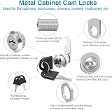Litensh 2Pcs 20mm Security Mailbox Lock with Keys Cam Drawer Cabinet Locker view 6