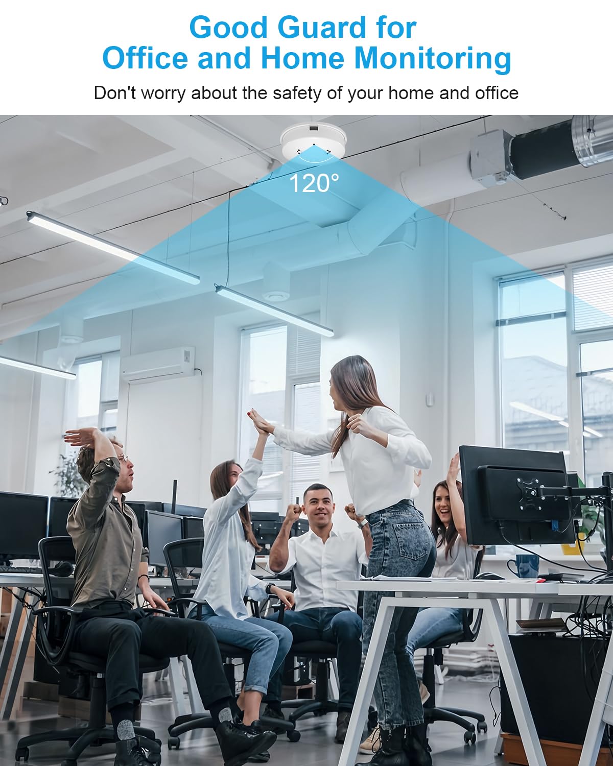 braosusner Hidden Camera Smoke Detector WiFi HD 1080P Spy Camera Wireless Small Nanny Cam for Home Surveillance Security Cameras Indoor/Outdoor Wireless