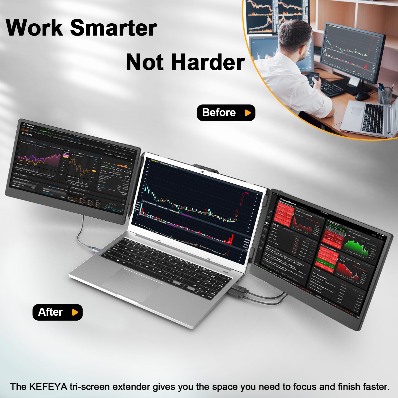 KEFEYA Laptop Screen Extender, 14.2