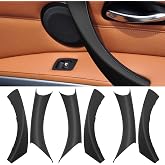 Jaronx for BMW 3 Series E90/E91 Door Handle Covers 6PCS 2006-2011 | Door Pull Handle Cover Compatible with BMW 325i 328i 335i 330i 2006-2011, Left and Right Passenger Side (Black)