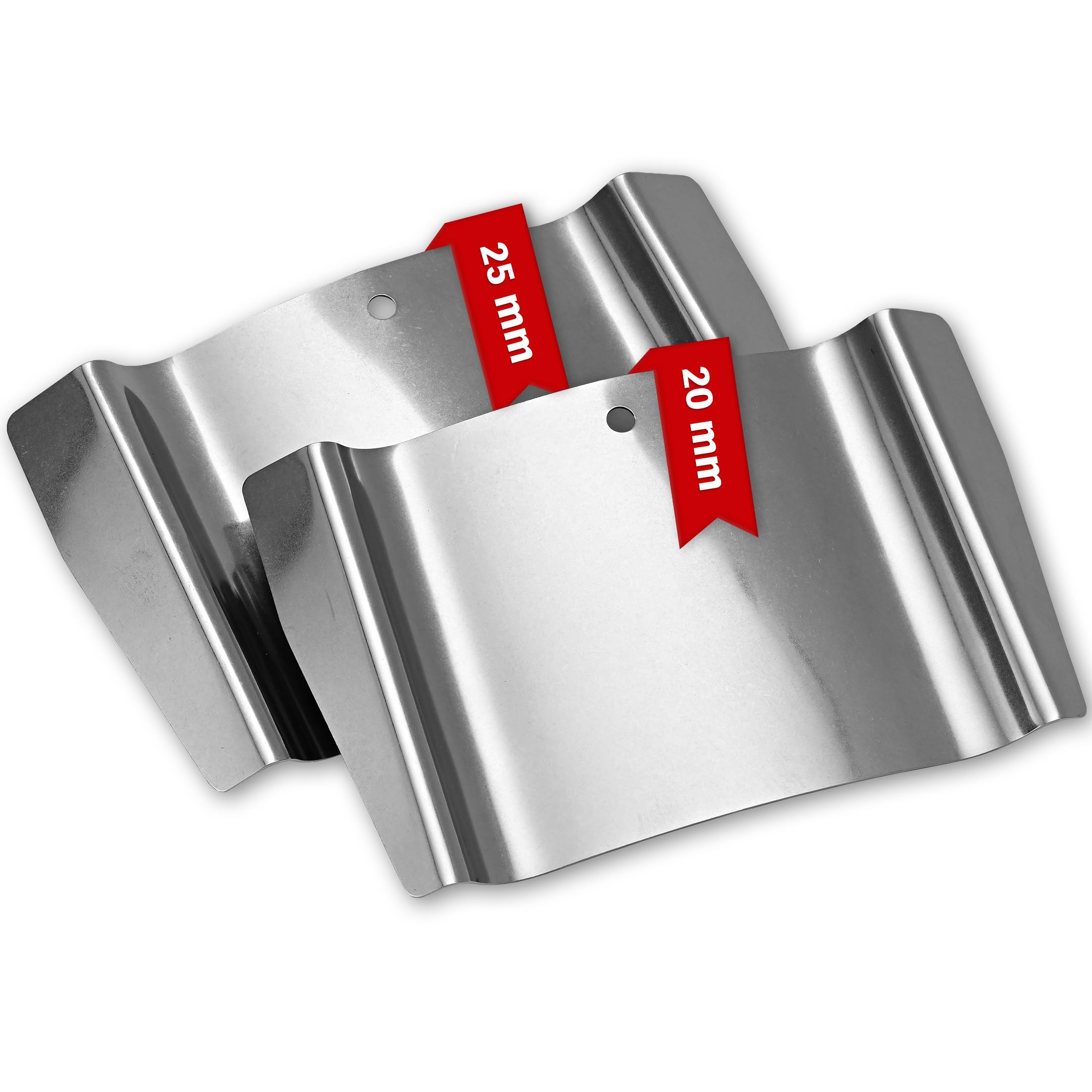 Multipick MULTIPICK Door Latch Slider [2 Pieces | 20 + 25 mm] Door Opener Tool - Lock Picking Tool - Silver