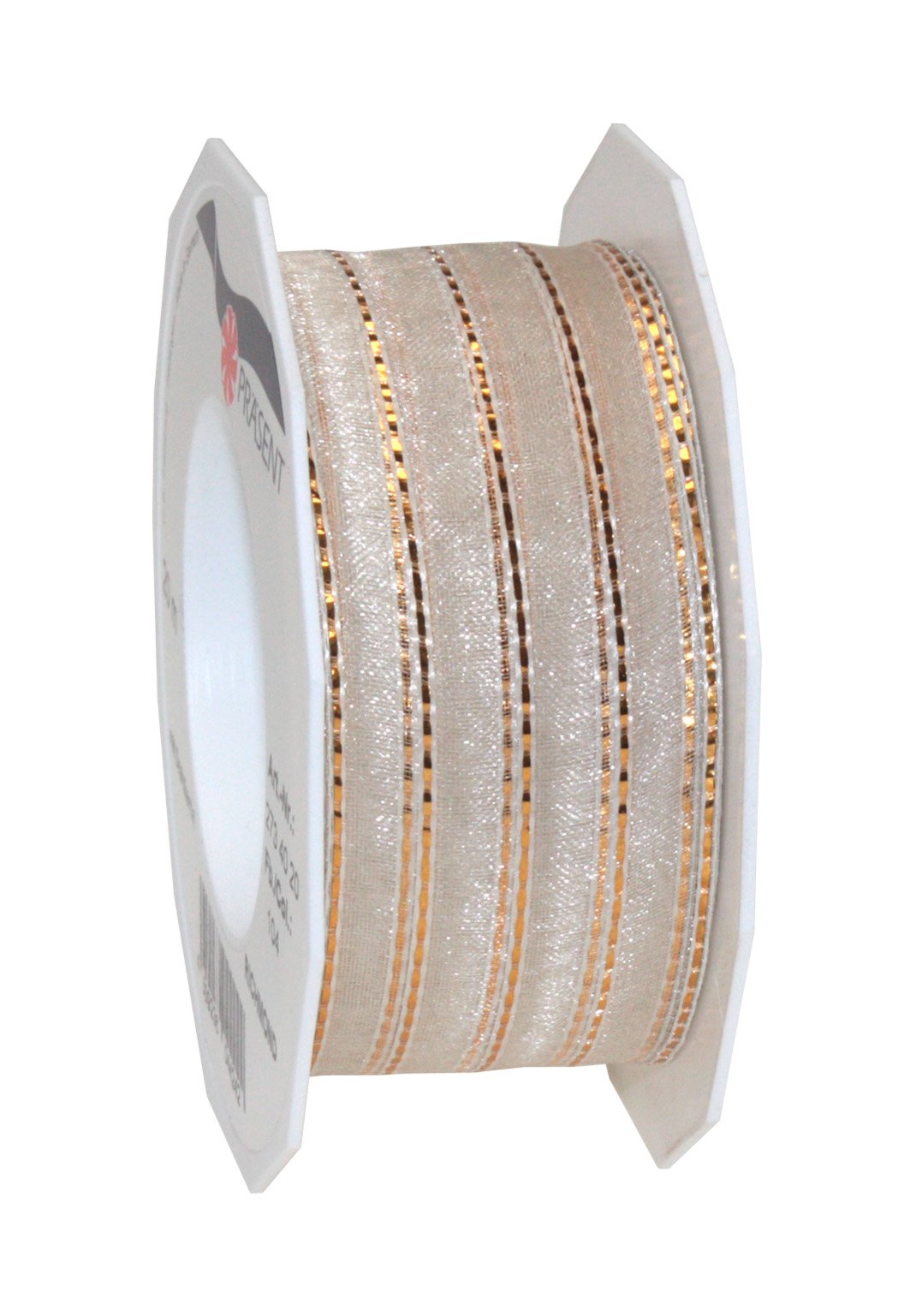 Präsent - Richmond Organza Ribbon Cream 20-m-Roll 40 mm width