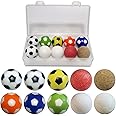Joovon 1.42 Inch Foosball Table Balls 1.26 Inch Table Soccer Balls for Foosball Tabletop Game Foosball Accessory Replacements Multicolor with a Plastic Box