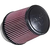 K&amp;N High-Flow Original Lifetime Universal Clamp-On Air Filter: High Performance, Premium, Washable: Flange Diameter: 4 In, Filter Height: 6 In, Flange Length: 1.75 In, Shape: Round Tapered, RE-0850
