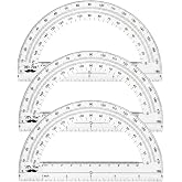 Mr. Pen- Protractor Set, 6", 3 Pack | Clear Plastic Protractors for Measuring Angles, 180&deg; Small Protractor for Students, School, Math, Geometry