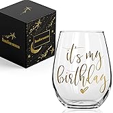 Innfueunun It’s My Birthday Wine Glass, Happy Birthday Gifts for Women Its My Bday Cup for Women, Gifts for Best Friend Bestie
