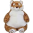 ronivia Tiger Weighted Stuffed Animals, 17" 3.5 lbs Weighted Tiger Plush Large Weighted Plush Animal Toy Pillow Gifts for Boys and Girls