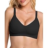 Vinfact Jelly Wireless Bras for Women No Underwire Supportive Seamless Bra Comfort Soft Bralette Full Coverage T-Shirt Bra