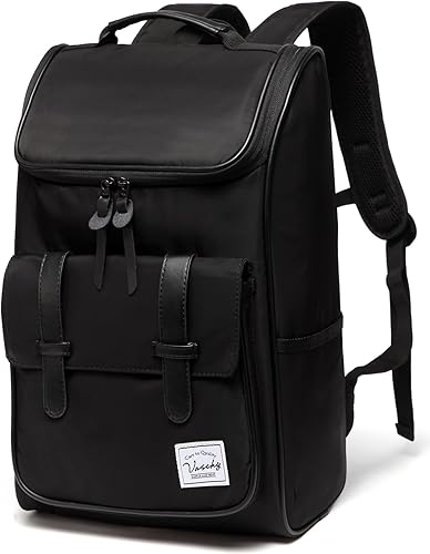 Amazon リュック メンズ Vaschy 通学 大容量 ビジネスリュック 通勤 Pc収納 バックパック 女子 男子 おしゃれ 無地 黒 Vaschy メンズ