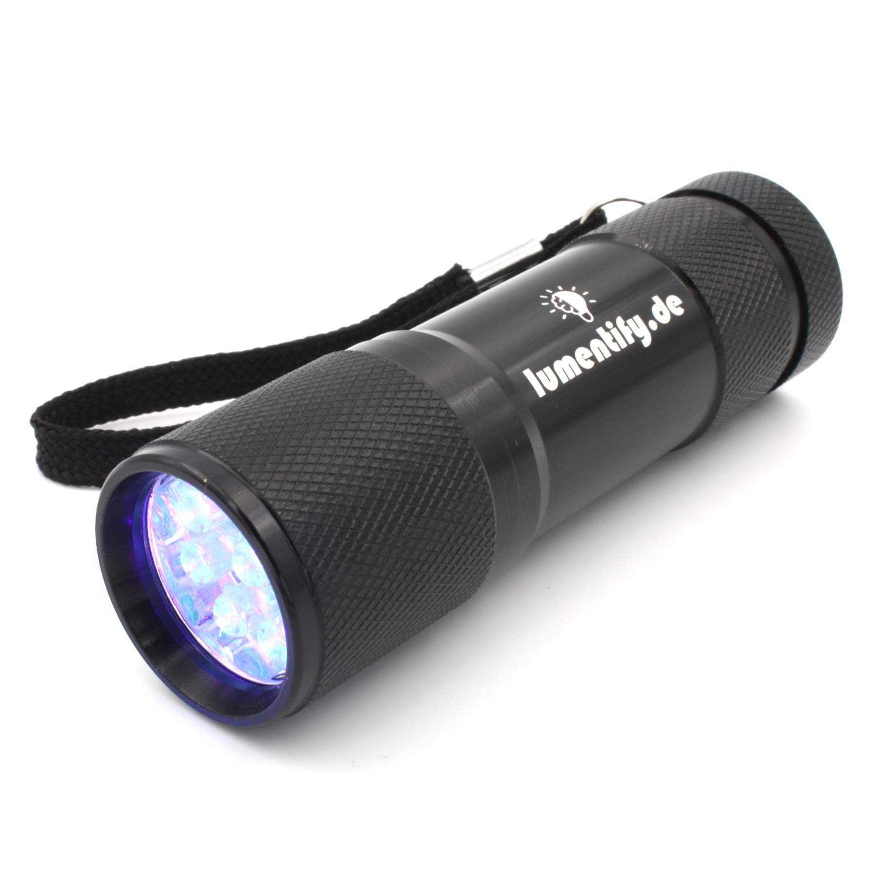 Lumentify UV Torch 400 nm - Practical and Handy Lamp for Efficient Stimulation of Photoluminescent Fabrics and Products