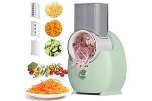 Electric Cheese Grater For Block Cheese,3 In 1 Electric Grater For Home Kitchen,One-Touch Easy Control Salad Shooter Electric
