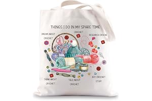 G2TUP Yarn Storage Bag For Knitting Knitter Project Bag Things I Do In My Spare Time Knitting Gift (Things I Do)