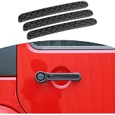 JOSHELA for Jeep JK Tailgate Door Handle Inserts Cover Trim Black for Jeep Wrangler JK 2DR 2007-2017 Black Exterior Accessories 3pcs