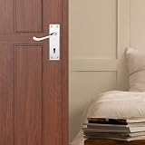 XFORT Lever Lock Scroll Polished Chrome Door Handles Pair view 5