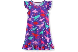 COTRIO Girls Nightgowns Toddler Unicorn Pajamas Kids Mermaid Sleepwear Night Dress Sleep Clothes Nightshirt Nightie
