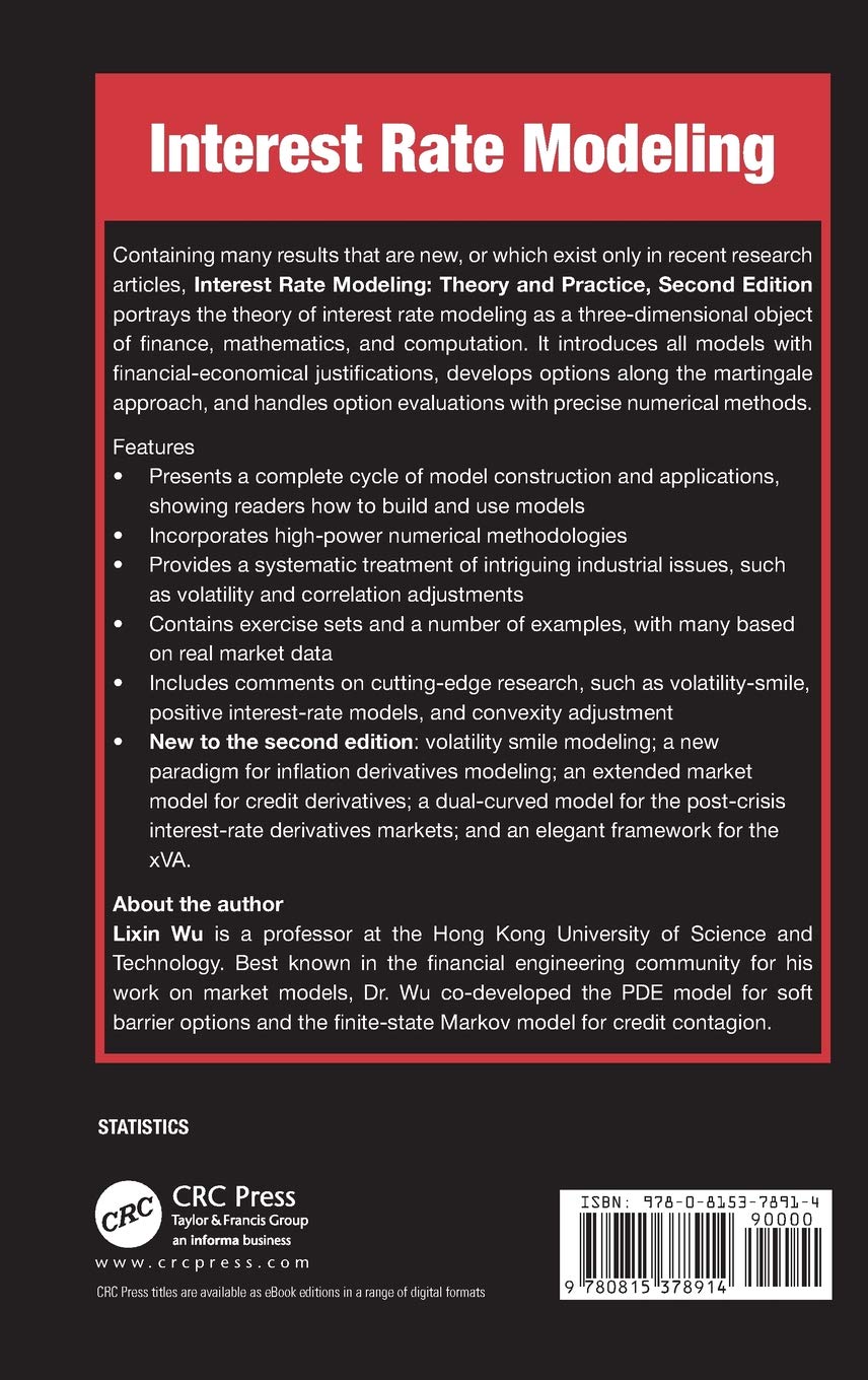 Interest Rate Modeling Theory and Practice, Second Edition (Chapman