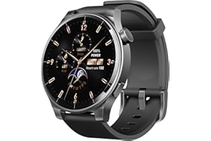 TOZO S5 Smart Watch (Answer/Make Calls), 1.43’’ AMOLED Smart Watches for Men Women 100+ Sport Modes Fitness Watch with Blood 