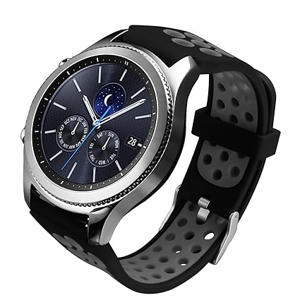 ESeekGo Gear S3 Bands, Silicone Watch Strap for Samsung Gear S3 Frontier/Classic Smart Watch (No Tracker)