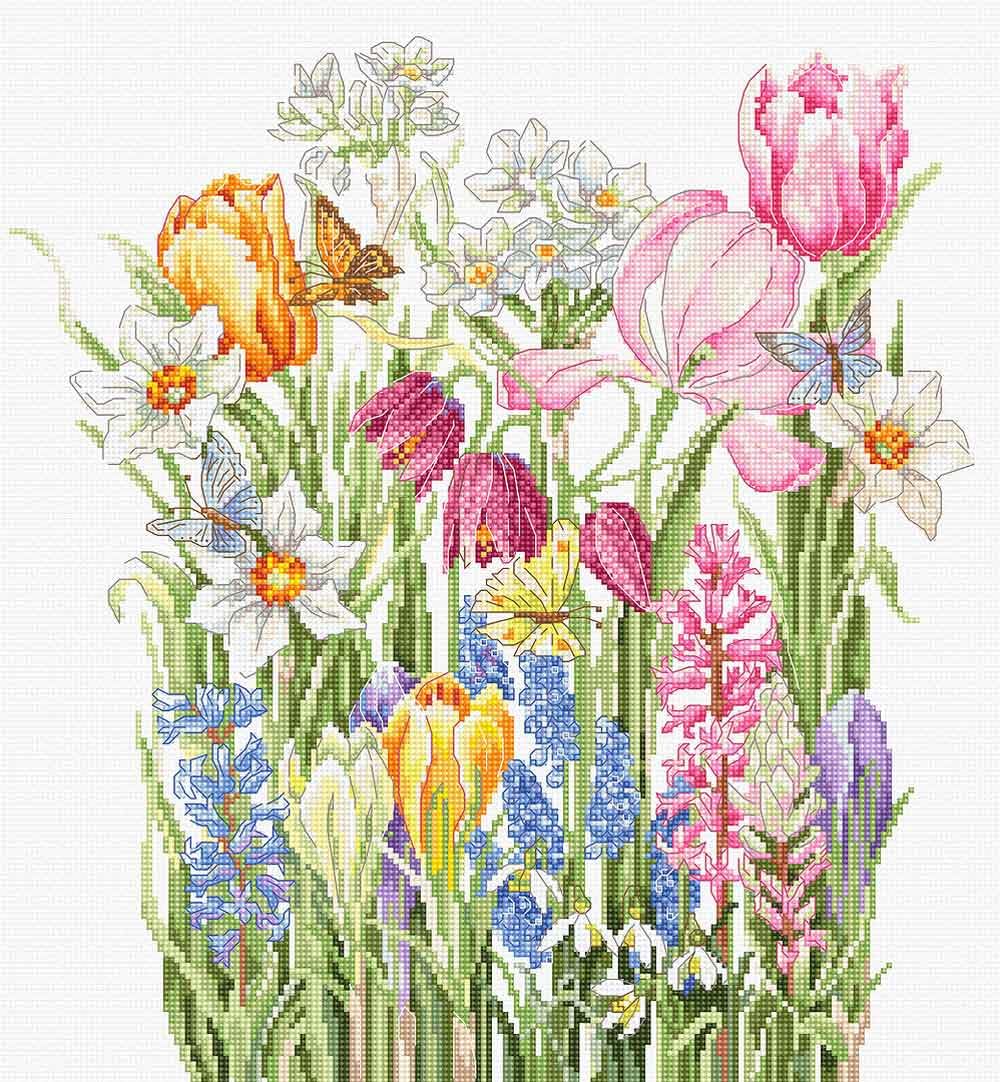Luca-S Bouquets de Mars B2388 Cross Stitch Kit