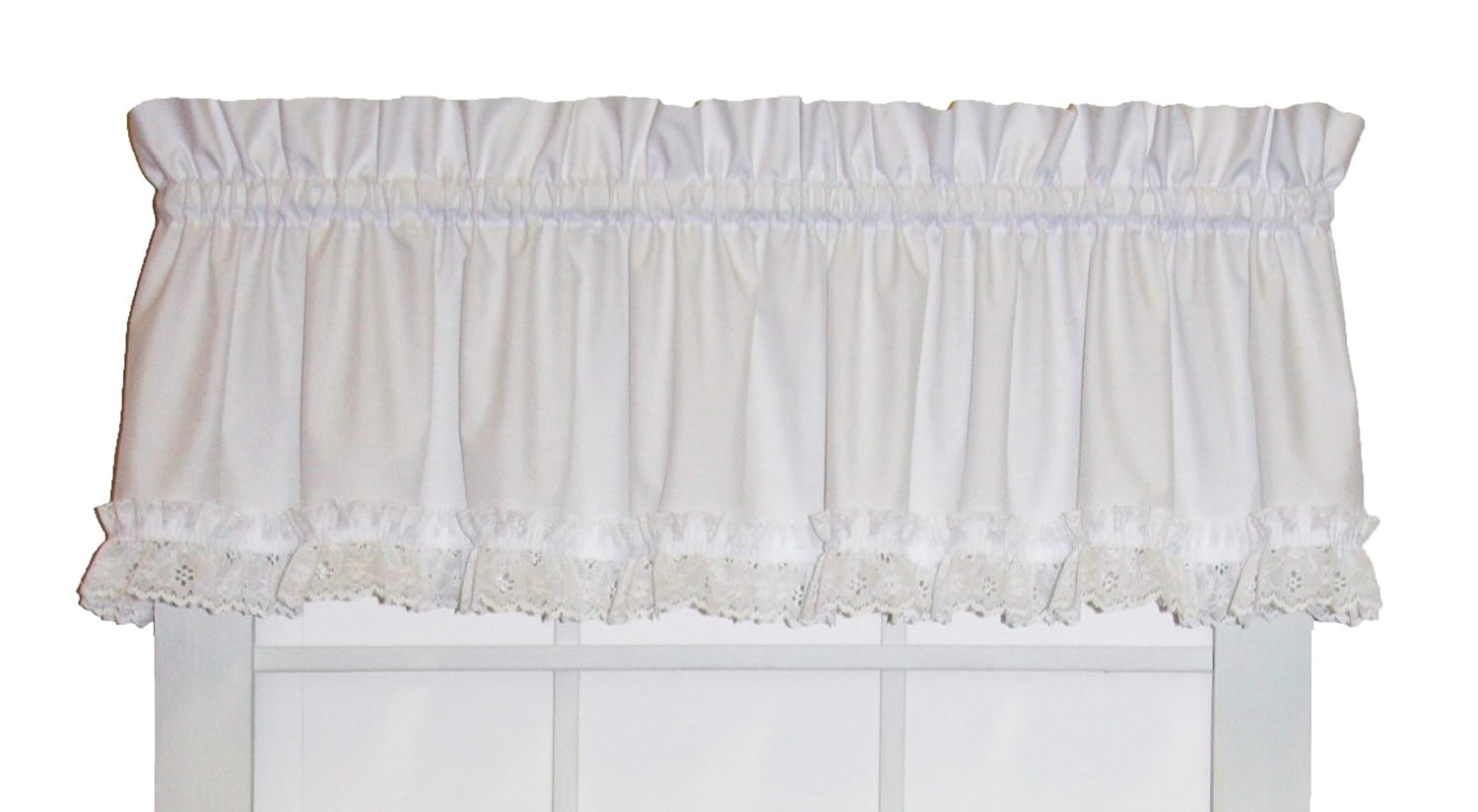 Amazon Com Window Toppers Cape Cod Ruffle Straight Valance