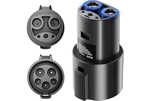 J1772 to Tesla Adapter-240V 80A Fast Charging-J1772 to Nacs Adapter Fit for Model 3/Y/S/X-Compatible with J1772 Level 1&2 Cha