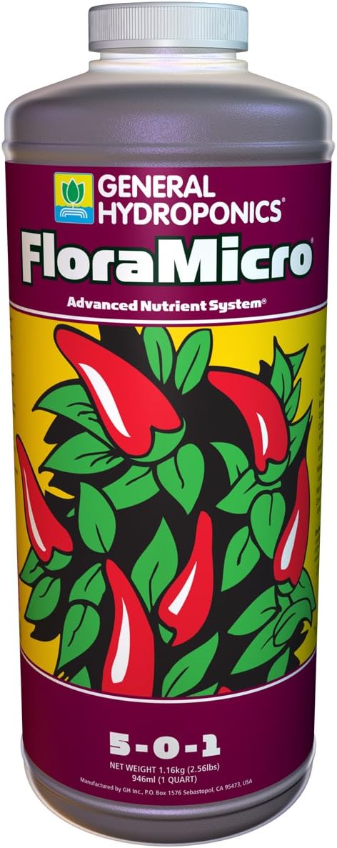 General Hydroponics Flora Grow, Bloom, Micro Combo Fertilizer set, 1 Quart (Pack of 3) : Garden & Outdoor