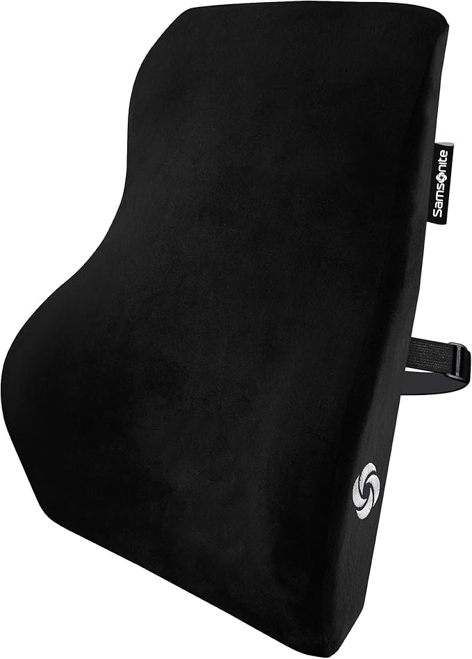 SAMSONITE Lumbar Support with 100 Pure Memory Foam Fits Most Seats