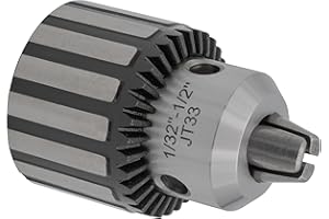 CME TOOLS CME Keyed Drill Chuck, Jacobs Taper 33 Mount, 1/32" to 1/2" Capacity, for Drill Presses, and Milling Machines