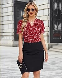 Lotusmile Ladies Blouses and Tops - Dressy, Casual