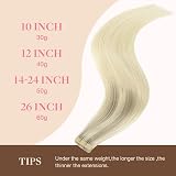 GOO GOO Tape in Hair Extensions 22in 50g 20pcs Real Remy Balayage Ash to view 6