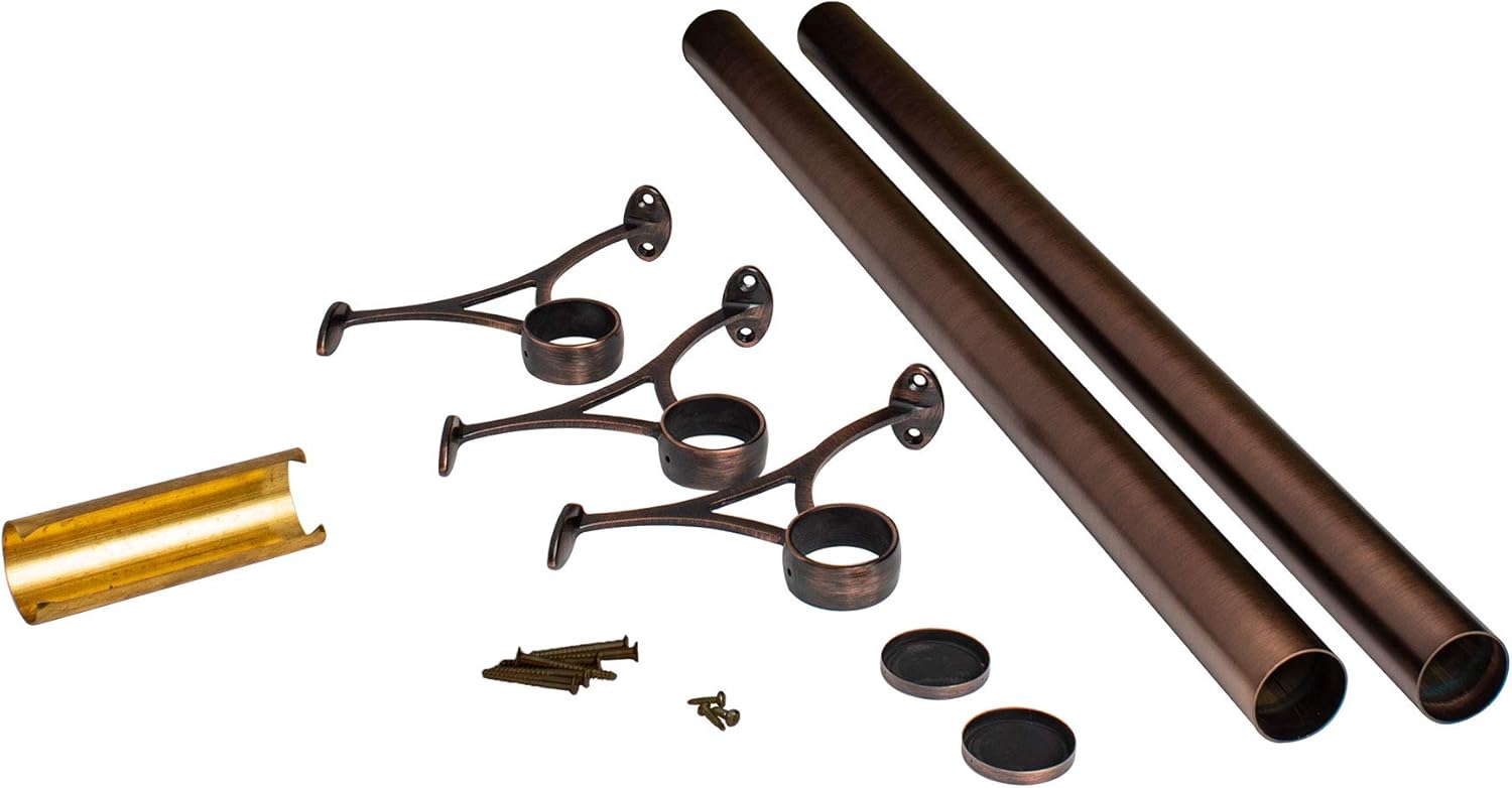 Outwater 8’ Bar Foot Rail Kit Complete Undercounter Mount