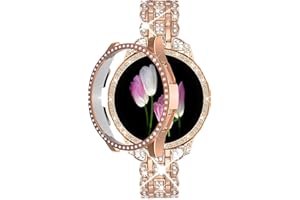 Mtozon Bling Band+ Case Compatible with Samsung Galaxy Watch 7 40mm/44mm, Women Replacement Dressy Strap& Cover for Samsung Watch 7