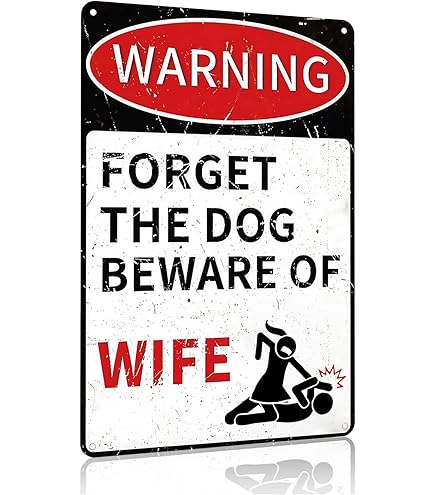 Locmorly Aluminium-Warnschild "Refuses To Take His Medication", 30,5 X