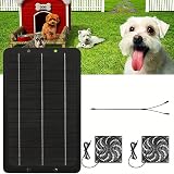Zerodis 10W Solar Panel Fan Kit Dual Exhaust Weatherproof Wall Mount Ventilation view 8
