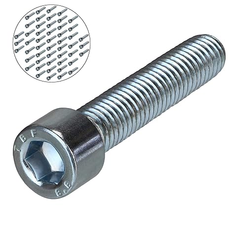 50 Stück Zylinderkopfschrauben DIN 912 M10 x 50 mm Verzinkt